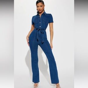 Fashionnova Denim jumpsuit